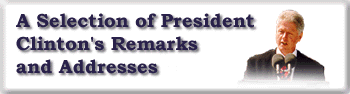 Banner Image for President Clinton's Major Addresses